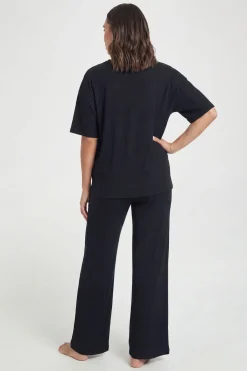 boohoo Ensemble coordonné de t-shirt de maternité et pantalon à jambes larges<Femme Loungewear|Ensembles