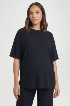 boohoo Ensemble coordonné de t-shirt de maternité et pantalon à jambes larges<Femme Loungewear|Ensembles