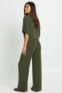Ensemble Coordonné En Jersey Ultra Doux À Manches Longues Et Pantalon Droit