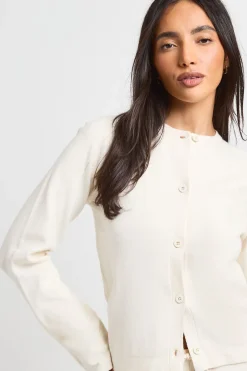 Ensemble Coordonné En Maille Cardigan Et Pantalon Large
