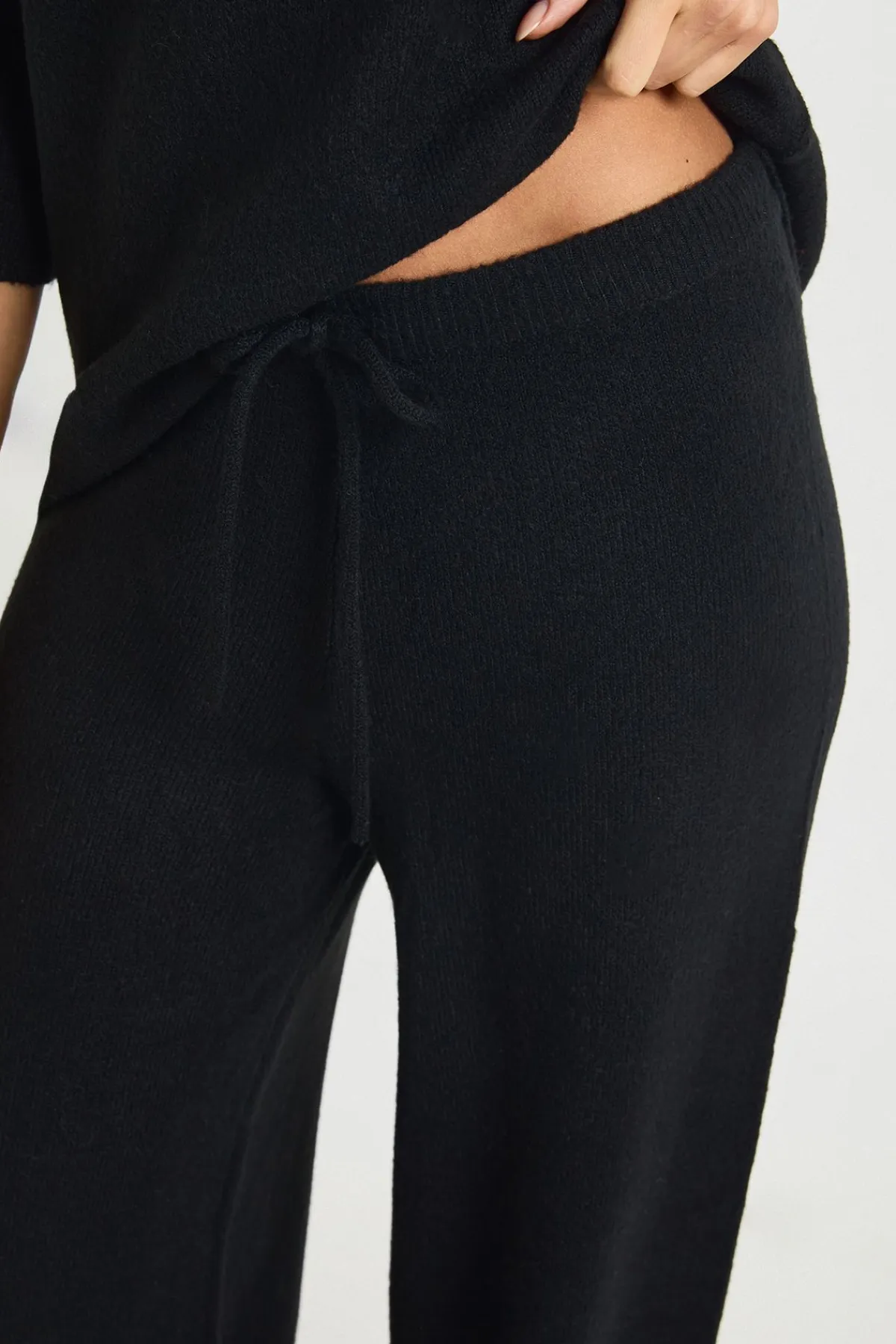 boohoo Ensemble Coordonné En Maille Haut À Manches Courtes Et Pantalon<Femme Pulls Et Gilets|Toutes Les Mailles