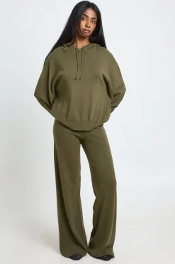 boohoo Ensemble Coordonné En Maille Haut À Casynthétiqueche Et Pantalon Large<Femme Pulls Et Gilets|Toutes Les Mailles