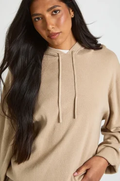boohoo Ensemble Coordonné En Maille Haut Long À Casynthétiqueche Et Pantalon Large Pour Grandes Tailles<Femme Pulls Et Gilets|Toutes Les Mailles