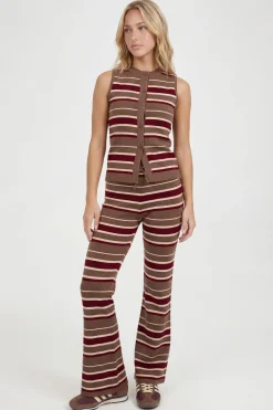 boohoo Ensemble Coordonné En Maille À Avec Gilet Et Pantalon Large<Femme Pulls Et Gilets|Toutes Les Mailles