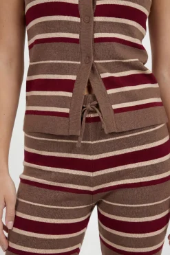 boohoo Ensemble Coordonné En Maille À Avec Gilet Et Pantalon Large<Femme Pulls Et Gilets|Toutes Les Mailles