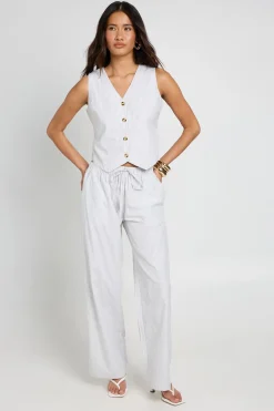 boohoo Ensemble Coordonné Gilet Et Pantalon Tissé À Rayures<Femme Ensembles