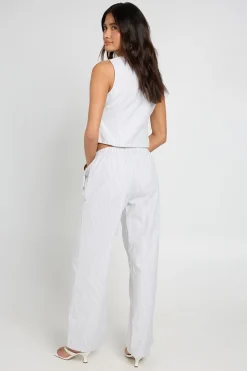 boohoo Ensemble Coordonné Gilet Et Pantalon Tissé À Rayures<Femme Ensembles