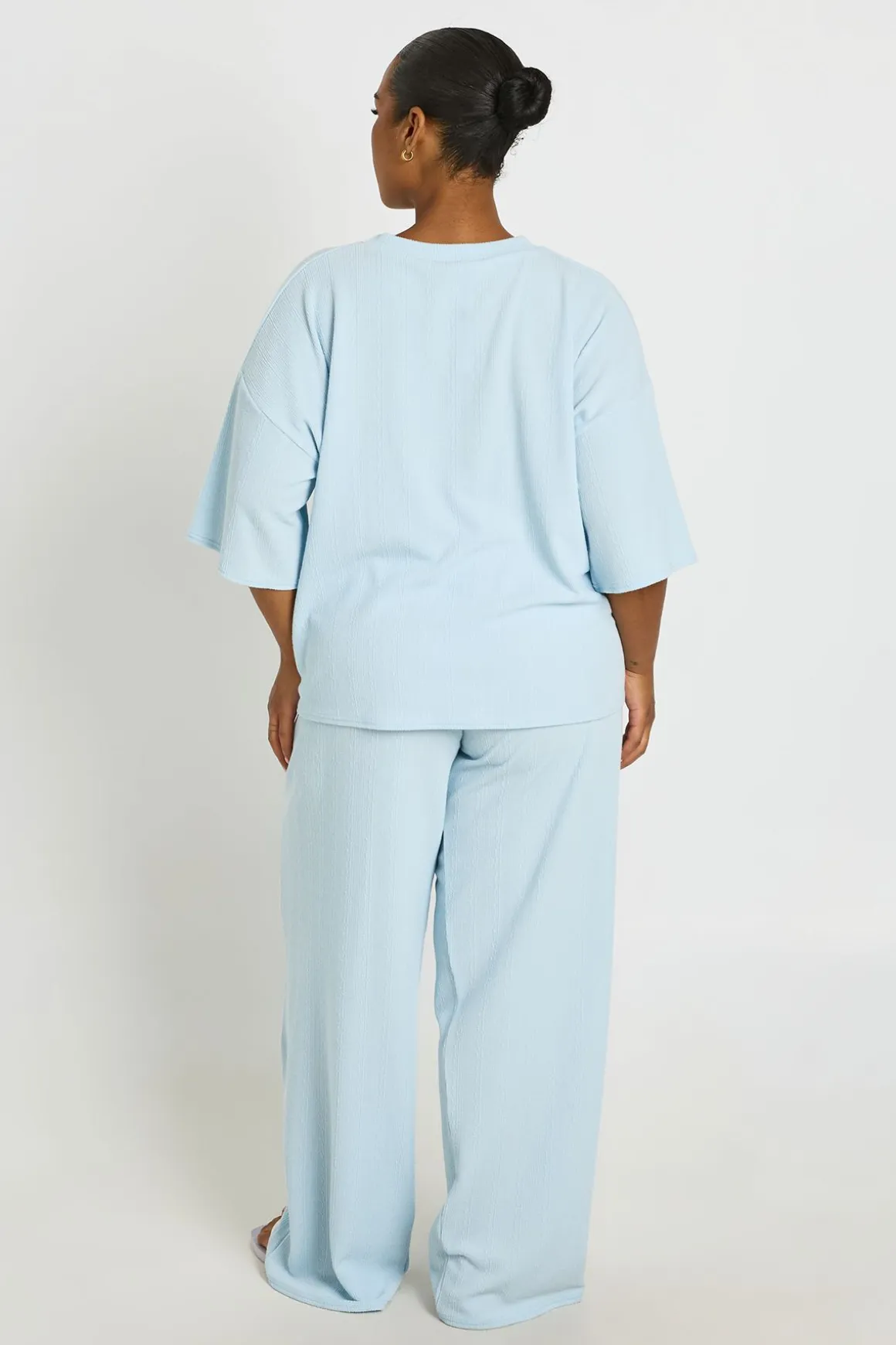 Ensemble Coordonné Grande Taille T-shirt & Pantalon Large