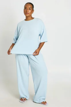 Ensemble Coordonné Grande Taille T-shirt & Pantalon Large