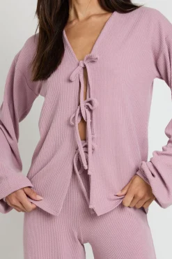 Ensemble Coordonné Grande Taille Blouse Froncée À Nouer Devant Et Pantalon