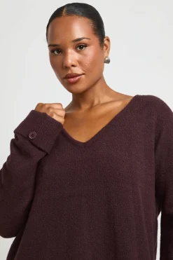 boohoo Ensemble Coordonné Grande Taille Synthétiquell Col V À Poignets Boutonnés Et Pantalon Large<Femme Ensembles