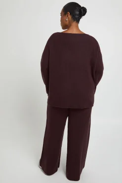 boohoo Ensemble Coordonné Grande Taille Synthétiquell Col V À Poignets Boutonnés Et Pantalon Large<Femme Ensembles