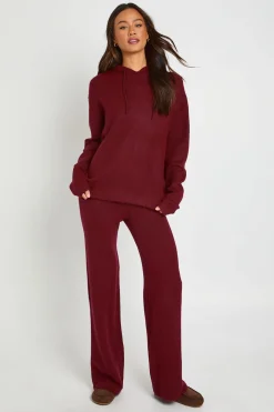 Ensemble Coordonné Grande Taille Sweat À Casynthétiqueche Oversize En Maille Douce Et Pantalon Large