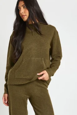Ensemble Coordonné Grande Taille Sweat À Casynthétiqueche En Maille Douce Et Pantalon Jambes Larges