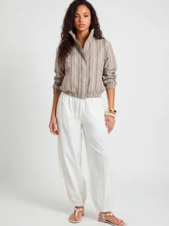 boohoo Ensemble Coordonné Haut Ample Effet Lin Et Pantalon Jambes Ballon<Femme Ensembles