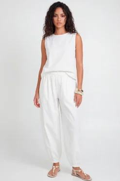 boohoo Ensemble Coordonné Haut Ample Effet Lin Et Pantalon Jambes Ballon<Femme Ensembles