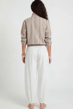 boohoo Ensemble Coordonné Haut Ample Effet Lin Et Pantalon Jambes Ballon<Femme Ensembles