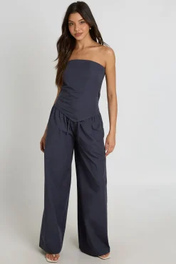boohoo Ensemble Coordonné Haut Bandeau Foulard Et Pantalon Large<Femme Ensembles