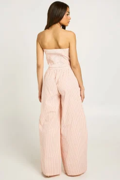 Ensemble Coordonné Haut Écharpe Et Pantalon En Seersucker Vichy