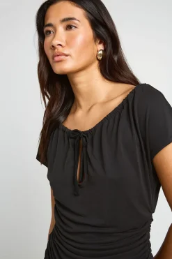 boohoo Ensemble Coordonné Haut Col Goutte À Nouer Et Pantalon Large En Modal<Femme Ensembles