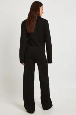 boohoo Ensemble Coordonné Haut Col Montant Boutonné et Pantalon Jambes Droites Tall<Femme Pulls Et Gilets|Toutes Les Mailles