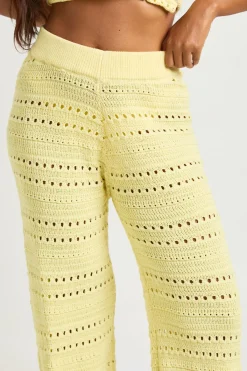 boohoo Ensemble Coordonné Haut Dos Nu En Crochet Et Pantalon Large<Femme Tenues De Plage|Pulls Et Gilets