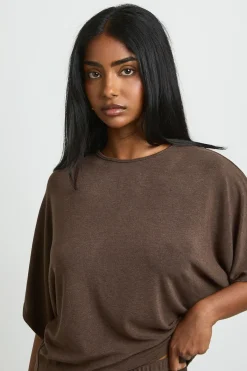 boohoo Ensemble Coordonné Haut En Jersey Ultra Doux À Manches Longues Et Pantalon Droit<Femme Ensembles