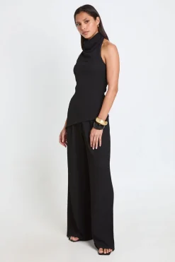boohoo Ensemble Coordonné Haut Long Col Montant Et Pantalon En Tissu Froissé<Femme Ensembles