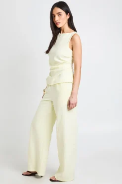 boohoo Ensemble Coordonné Pantalon Et Haut Sans Manches Froncé Effet Pêche<Femme Ensembles