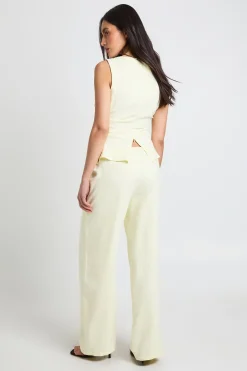boohoo Ensemble Coordonné Pantalon Et Haut Sans Manches Froncé Effet Pêche<Femme Ensembles