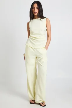 boohoo Ensemble Coordonné Pantalon Et Haut Sans Manches Froncé Effet Pêche<Femme Ensembles
