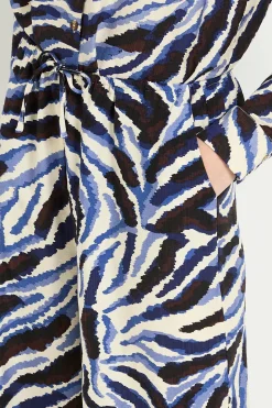 Ensemble Coordonné Pantalon Large À Imprimé Abstrait