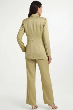 Wallis Ensemble Coordonné Pantalon Large En Satin<Femme Pantalons|Satin Et Dentelle