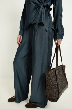 Ensemble Coordonné Pantalon Large Aspect Denim