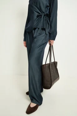 Ensemble Coordonné Pantalon Large Aspect Denim