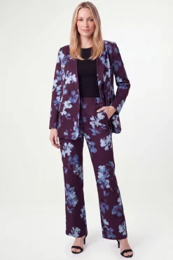 Ensemble Coordonné Pantalon Large Fleuri En Satin Petite