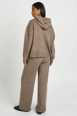 Ensemble Coordonné Petite Avec Sweat À Casynthétiqueche En Maille Douce Et Pantalon Large