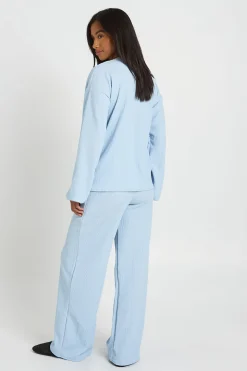 Ensemble Coordonné Petite Blouse Plissée À Nouer Et Pantalon