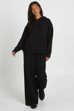 boohoo Ensemble Coordonné Petite À Casynthétiqueche En Maille Douce Et Pantalon Large<Femme Pulls Et Gilets|Toutes Les Mailles