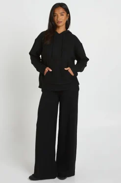 boohoo Ensemble Coordonné Petite À Casynthétiqueche En Maille Douce Et Pantalon Large<Femme Pulls Et Gilets|Toutes Les Mailles