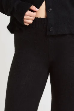 Ensemble Coordonné Petite Taille Cardigan Boutonné En Maille Douce Et Pantalon Jambes Larges