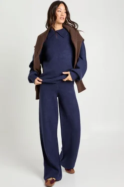 boohoo Ensemble coordonné pour personnes grandes : cardigan tricoté épais ultra doux à col rond et pantalon à jambes larges<Femme Pulls Et Gilets|Toutes Les Mailles
