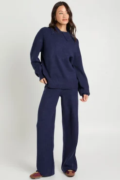 boohoo Ensemble coordonné pour personnes grandes : cardigan tricoté épais ultra doux à col rond et pantalon à jambes larges<Femme Pulls Et Gilets|Toutes Les Mailles