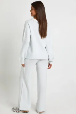 boohoo Ensemble coordonné pull en maille super douce à col en V et pantalon à jambe droite<Femme Pulls Et Gilets|Toutes Les Mailles