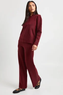 Ensemble Coordonné Sweat À Casynthétiqueche Et Pantalon Large En Maille Douce