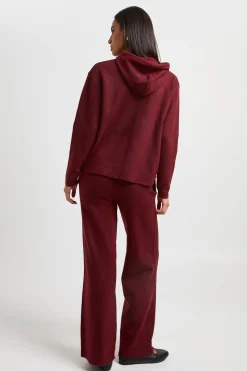 Ensemble Coordonné Sweat À Casynthétiqueche Et Pantalon Large En Maille Douce