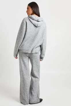 Ensemble Coordonné Sweat À Casynthétiqueche Et Pantalon Large En Maille Douce