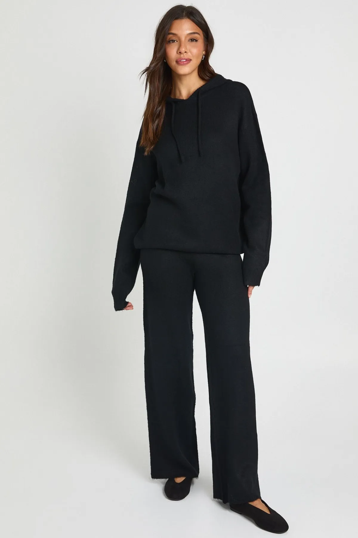boohoo Ensemble Coordonné Sweat À Casynthétiqueche Oversize Et Pantalon Large En Maille Douce<Femme Pulls Et Gilets|Toutes Les Mailles