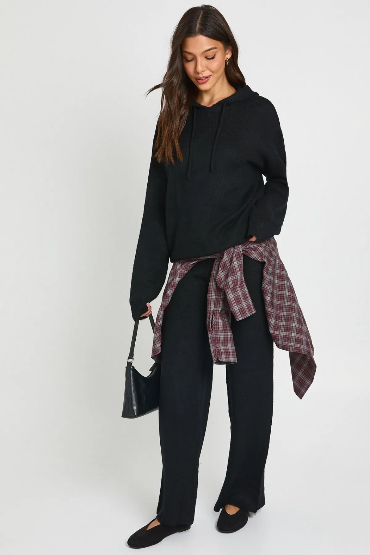 boohoo Ensemble Coordonné Sweat À Casynthétiqueche Oversize Et Pantalon Large En Maille Douce<Femme Pulls Et Gilets|Toutes Les Mailles