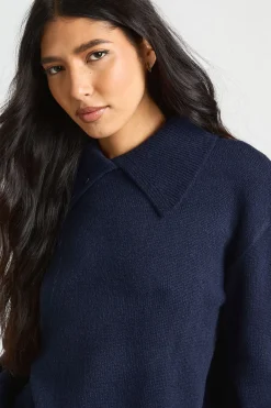 boohoo Ensemble Coordonné Synthétiquell Oversize en Maille Épaisse avec Détail Col et Pantalon Large Taille Haute<Femme Pulls Et Gilets|Toutes Les Mailles